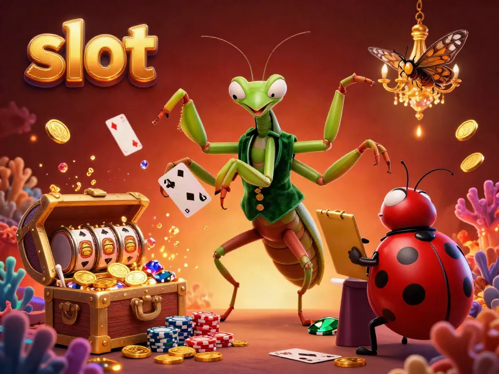 Experience thrilling slot action with vibrant characters and dynamic casino elements in a colorful 3D scene.