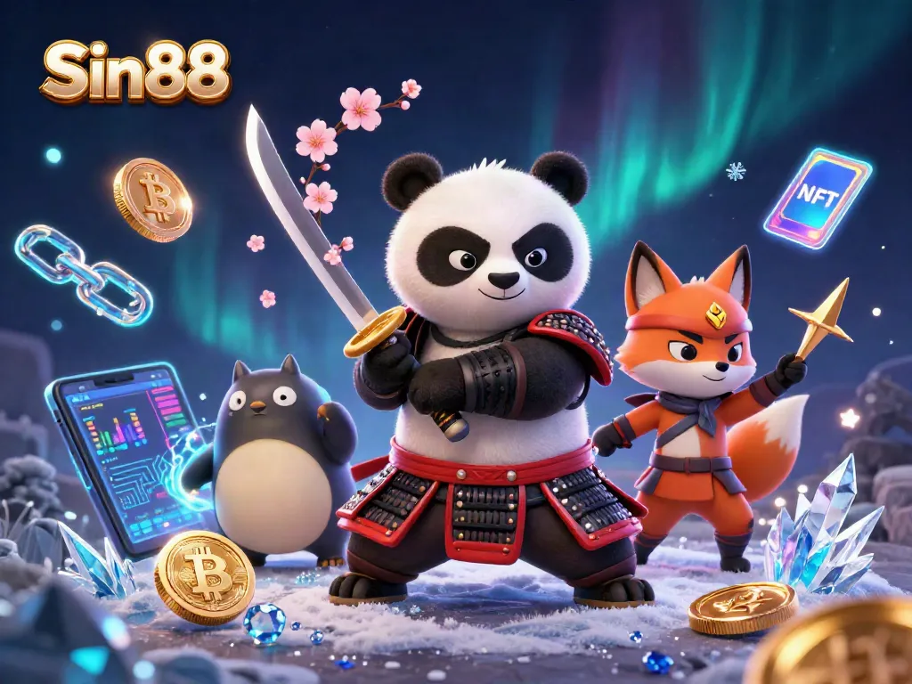Experience thrilling gaming action at Sin88 with unique characters and vibrant casino elements.