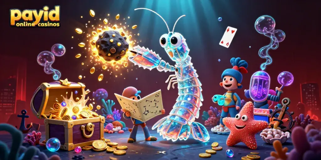 Engage in fast-paced actions at payid online casinos with vibrant creatures amidst a dazzling treasure hunt.